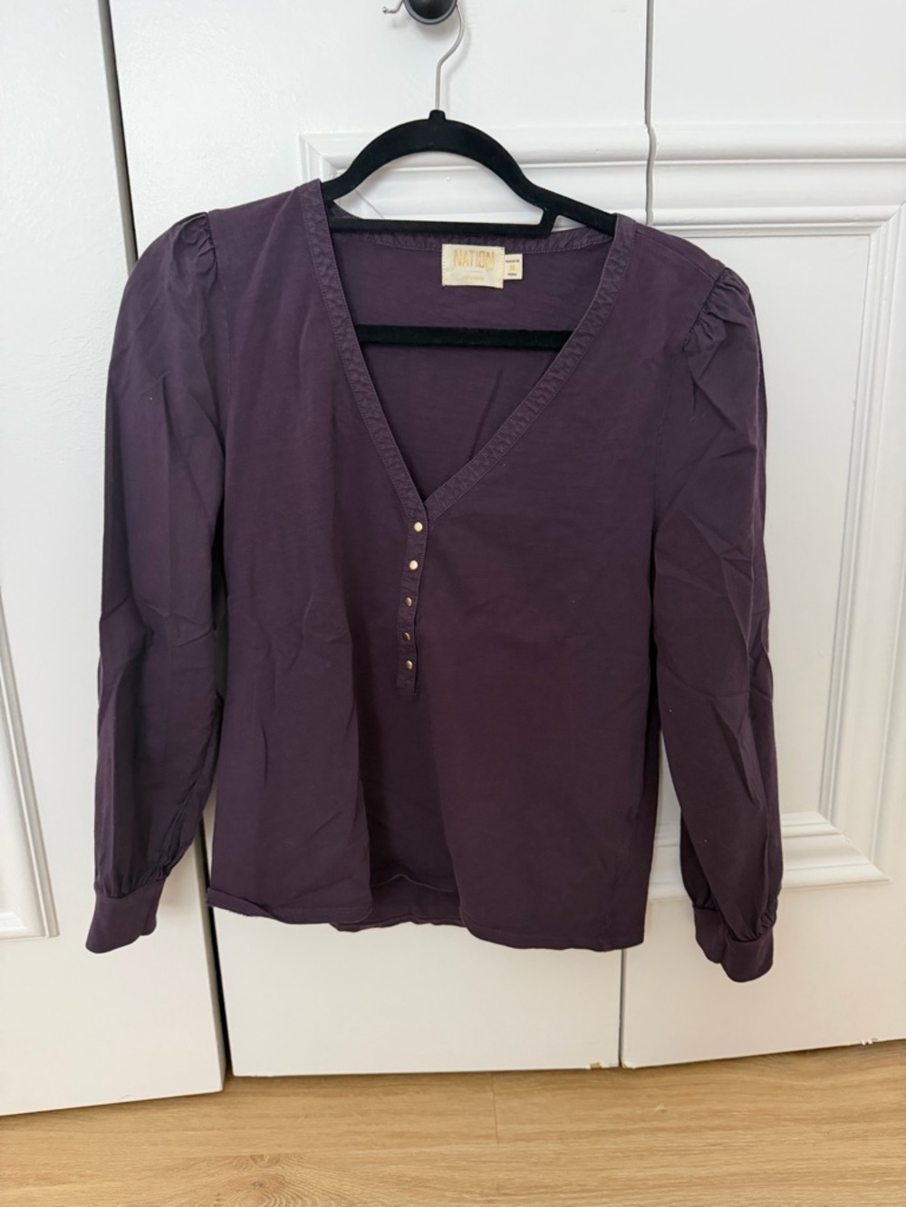 NATION purple blouse